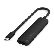  Док-станция Satechi 4-in-1 USB-C Slim Multiport Adapter 4K (ST-P4SK) Черный 