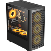  Корпус Formula V Line Air Mesh G3 Plus Black, MATX, Type-C*1, USB3.0*2, Front 3x120mm FRGB, Rear 1x120mm FRGB 