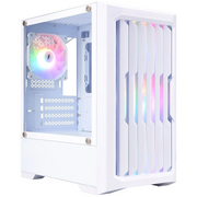  Корпус 1STPLAYER Bullet Hunter H2 White (H2-WH-4F1-W) / mATX / 4x120mm FRGB fans 