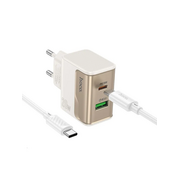  СЗУ HOCO CS71A Star Speed PD20W+QC3.0 (C to C) белый 