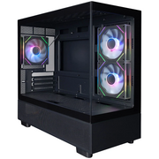  Корпус 1STPLAYER Miku Mi5 ARGB Black (Mi5-BK-2FC7R-1FC7) / mATX / 3x120mm ARGB fans 