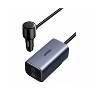 АЗУ UGREEN EC706 (35571) 150W 4-Port GaN with Extended USB-A+2*USB-C Fast Car Charger Gray 
