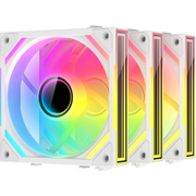  Комплект вентиляторов (3шт) XASTRA FS120W ARGB reverse triple pack (FS120-3WA-SRX-GL) 120x120x25мм PWM, ARGB, Infinity lighting effect., 800-2000 rpm 