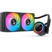  СВО JONSBO TG-240 Black (260W, 240mm, ARGB/ Fans 2x120mm, 66.19CFM, 35.4dBA, 1800RPM) 