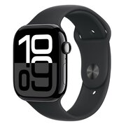  Часы Apple Watch Series 10 46mm Aluminium Case, Sport Band (Черный) M/L 