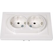  Розетка силовая IEK Brite РС12-3-БрБ (BR-R21-16-K01-F) белый 