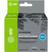  Картридж струйный Cactus CS-F6V25AE 652 черный 480стр 18мл для HP DeskJet Ink Advantage 1115/2135/3635 