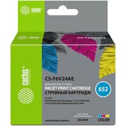  Картридж струйный Cactus CS-F6V24AE 652 многоцветный 300стр 200мл для HP DeskJet Ink Advantage 1115/2135/3635 