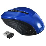  Мышь Oklick 545MW черный/синий USB 