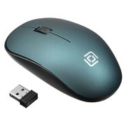  Мышь Oklick 515MW черный/зеленый USB 