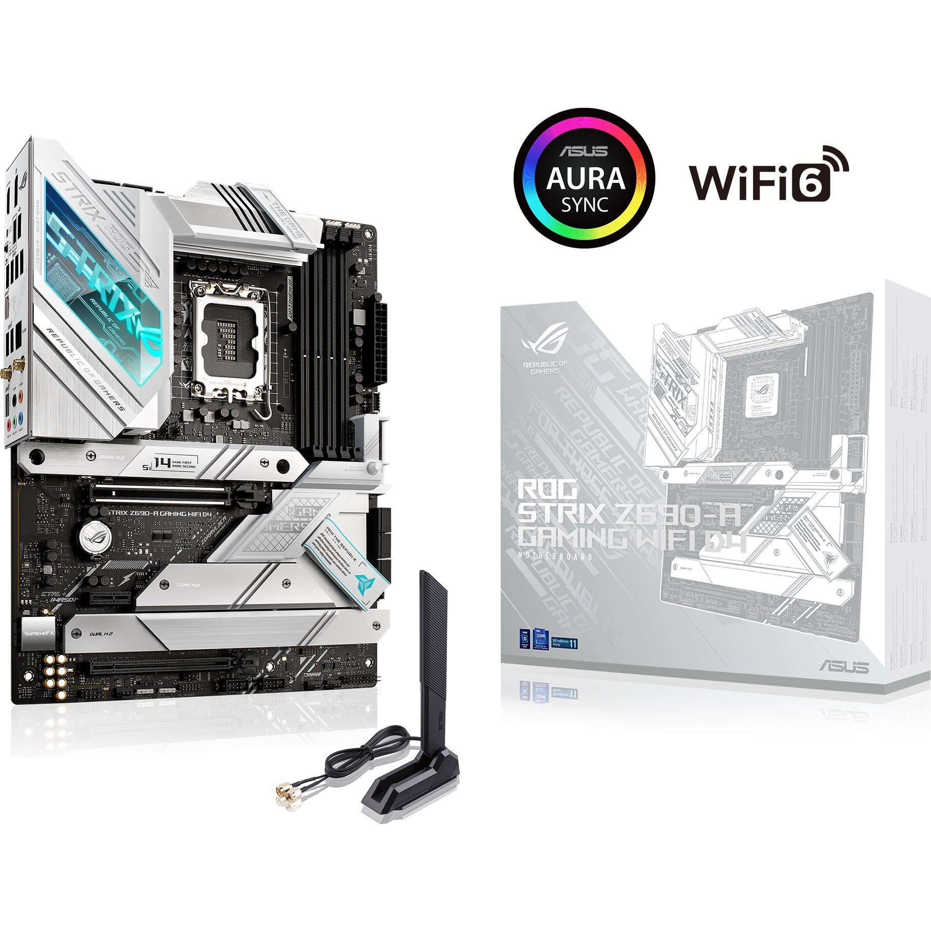 Купить Материнская плата Asus ROG STRIX Z690-A Gaming WIFI D4 в Крыму,  цены, отзывы, характеристики | Микролайн