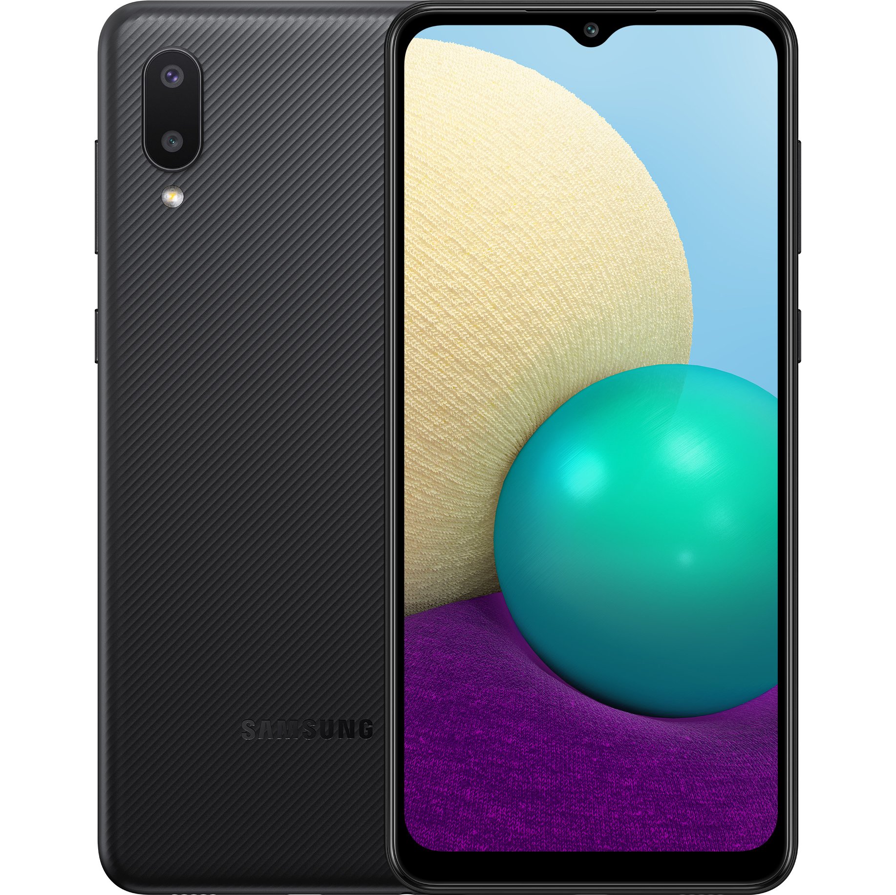 Купить Смартфон Samsung Galaxy A02 32 ГБ черный (SM-A022GZKBSER) в Крыму,  цены, отзывы, характеристики | Микролайн