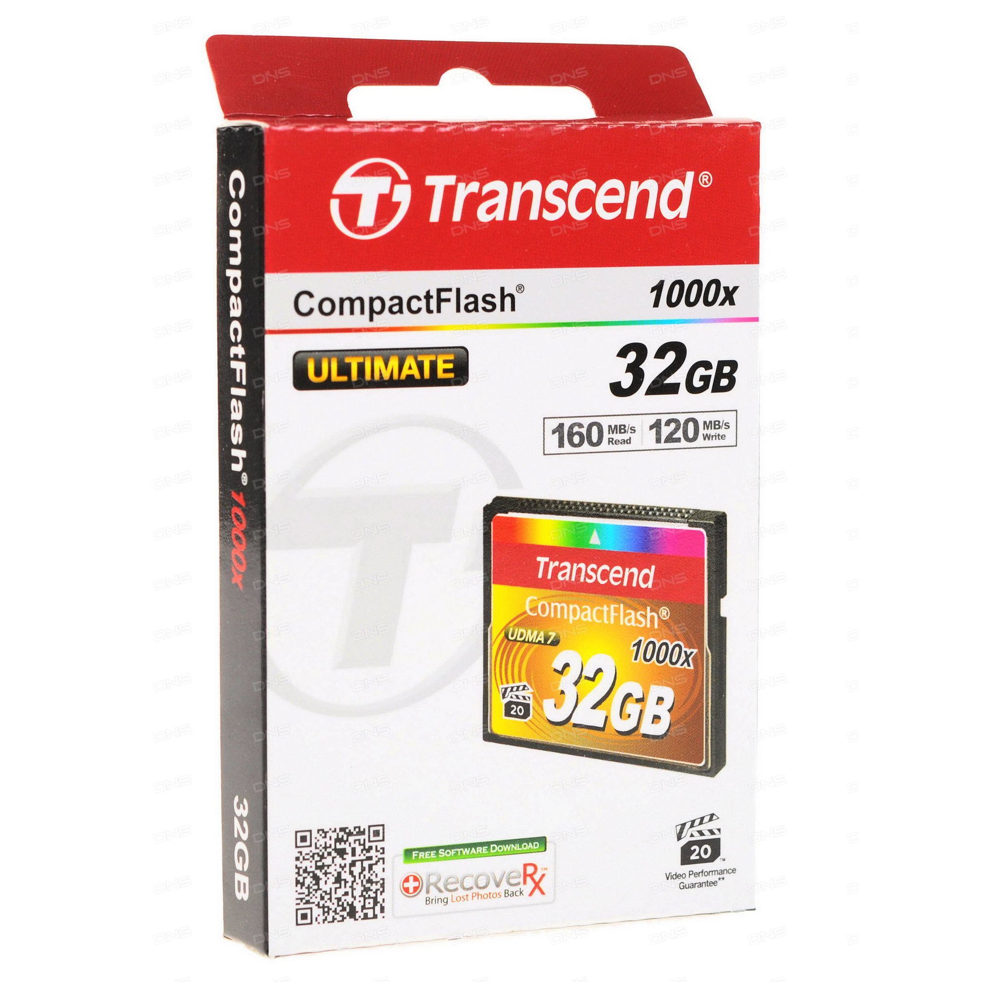 Карта памяти transcend compact flash 64gb