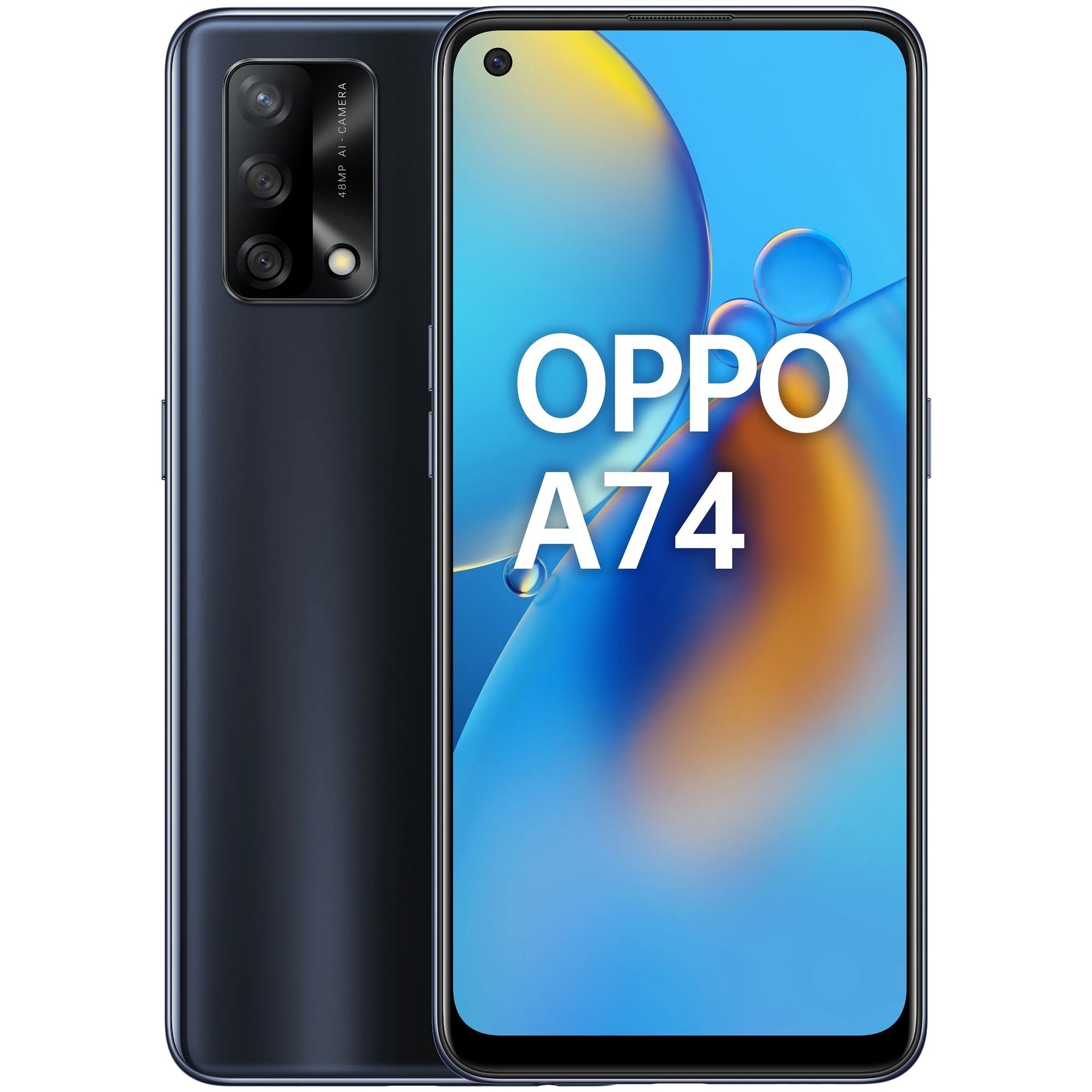 Купить Смартфон Oppo A74 (4GB+128GB) Black (CPH2219BK) в Крыму, цены,  отзывы, характеристики | Микролайн