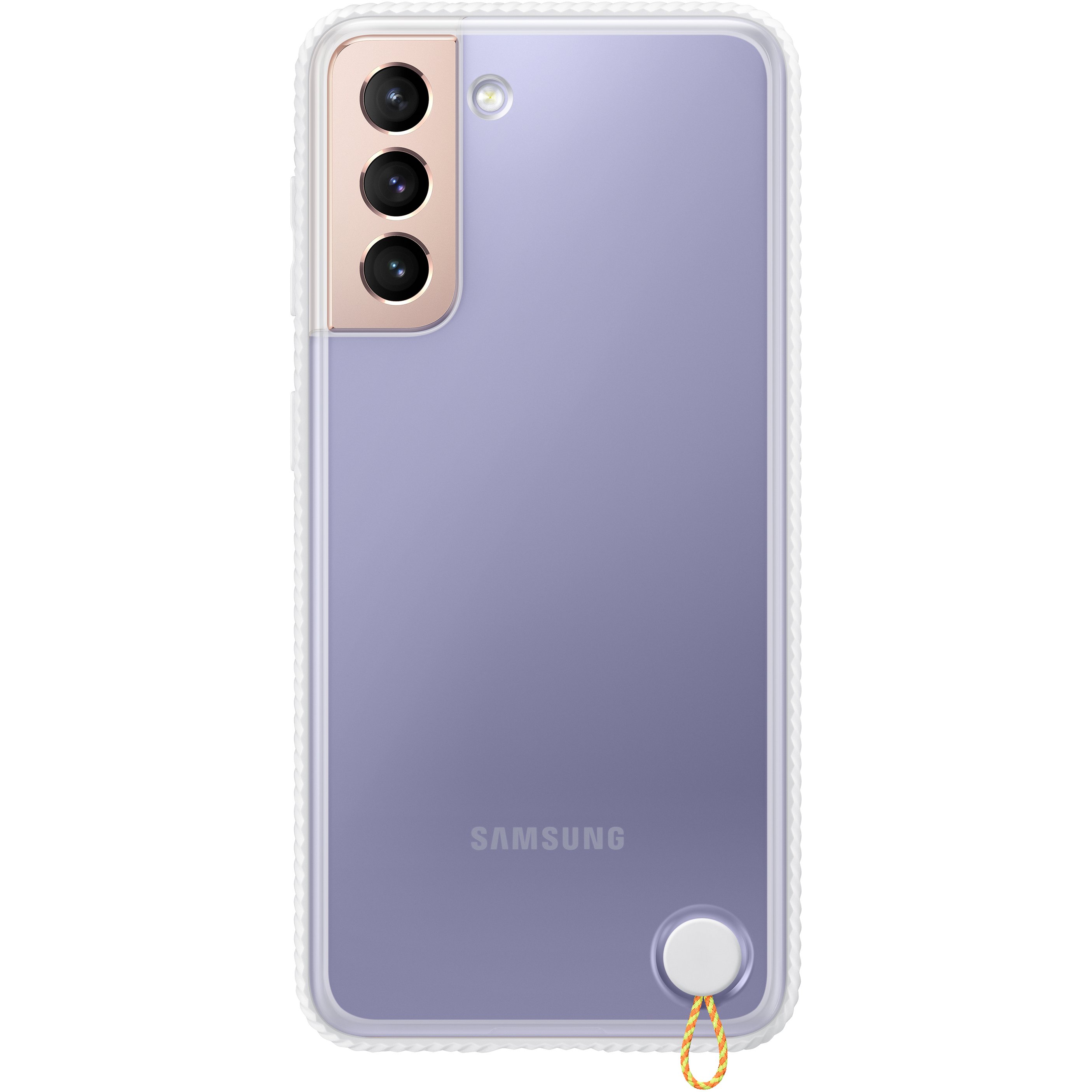 Купить Чехол (клип-кейс) Samsung для Samsung Galaxy S21 Protective Standing  Cover прозрачный/белый (EF-GG991CWEGRU) в Крыму, цены, отзывы,  характеристики | Микролайн