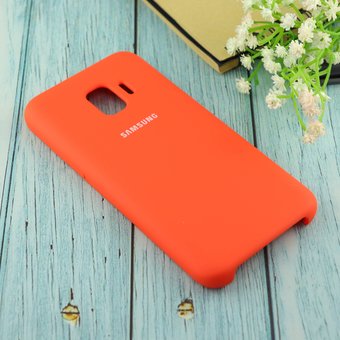  Чехол Silicone case для Samsung J260F/J2 Core 2018 оранжевый(13) 