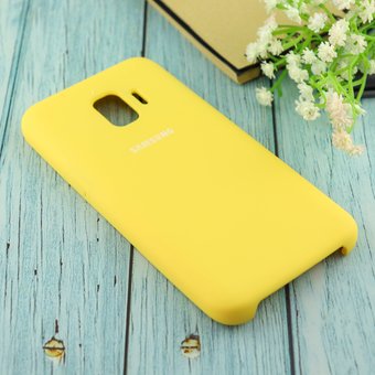  Чехол Silicone case для Samsung J260F/J2 Core 2018 жёлтый(4) 