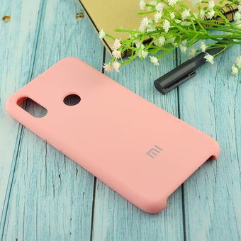  Чехол Silicone case для Xiaomi Redmi Note 7 Розовый(12) 