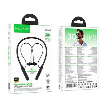  Bluetooth-наушники внутриканальные Hoco ES74 Refinado Sports (black) (239581) 