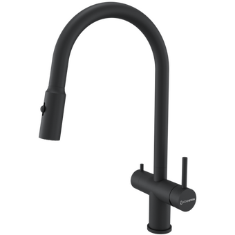  Смеситель для кухни KUCHENSTERN Brunn-FS 751BL80 черный 