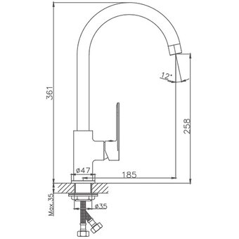  Смеситель Haiba HB70590-7 Black 