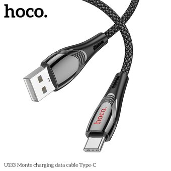  Дата-кабель HOCO U133 Monte Type-C черный 