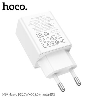  СЗУ HOCO N69 Nuevo PD20W+QC3.0 белый 
