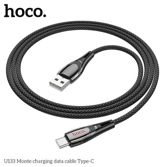  Дата-кабель HOCO U133 Monte Type-C черный 