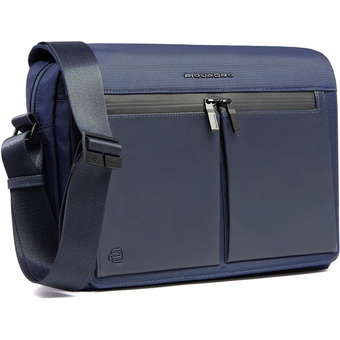  Сумка-мессенджер Piquadro Orion CA6627S136/BLU ткань, синий 