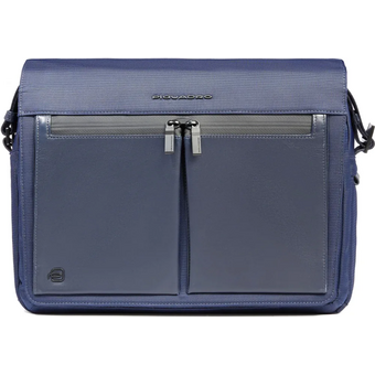  Сумка-мессенджер Piquadro Orion CA6627S136/BLU ткань, синий 