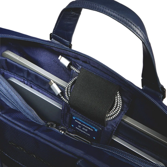  Сумка деловая Piquadro Orion CA6624S136/BLU ткань, синий 