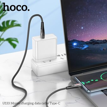 Дата-кабель HOCO U133 Monte Type-C черный 