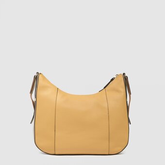  Сумка Piquadro Circle BD6657W92/GBE женская, кожа, желтый/бежевый 