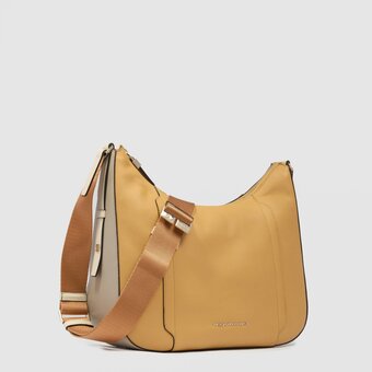  Сумка Piquadro Circle BD6657W92/GBE женская, кожа, желтый/бежевый 