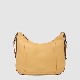  Сумка Piquadro Circle BD6657W92/GBE женская, кожа, желтый/бежевый 