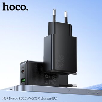  СЗУ HOCO N69 Nuevo PD20W+QC3.0 черный 