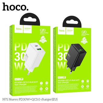  СЗУ HOCO N71 Nuevo PD30W+QC3.0 черный 