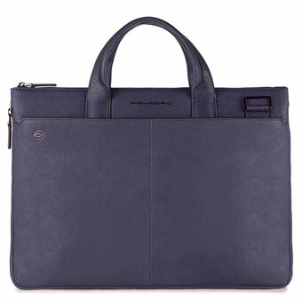  Сумка деловая Piquadro Black Square (CA4021B3/BLU4) кожа натуральная, синий 