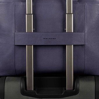  Сумка деловая Piquadro Black Square (CA4021B3/BLU4) кожа натуральная, синий 