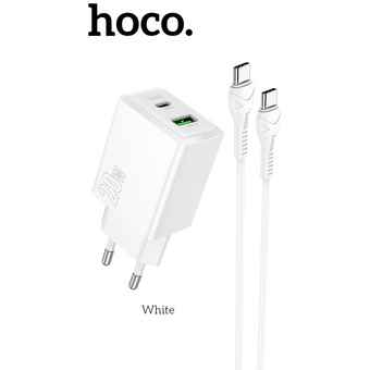 СЗУ HOCO N69 Nuevo PD20W+QC3.0 C to C белый 
