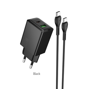  СЗУ HOCO N69 Nuevo PD20W+QC3.0 C to C черный 