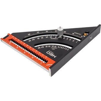  Угольник NEO Tools 72-105 150 мм + складная линейка 160 мм 
