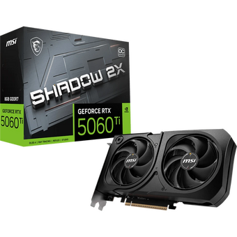  Видеокарта MSI RTX5060Ti Shadow 2X OC Plus 8GB (RTX 5060 Ti 8G Shadow 2X OC Plus) GDDR7 128bit 3xDP HDMI 2Fan RTL 