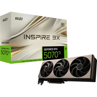  Видеокарта MSI GeForce RTX 5070 Ti 16G Inspire 3X OC 