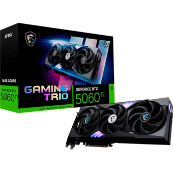  Видеокарта MSI RTX5060TI 16GB (RTX 5060 Ti 16G Gaming Trio OC) PCIE16 