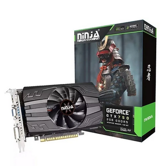  Видеокарта Ninja (Sinotex) GTX750 2GB (NF75NP025F) GDDR5 128bit VGA DVI HDMI 1Fan RTL 