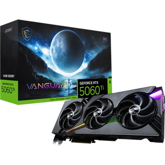  Видеокарта MSI RTX 5060 Ti 16G Vanguard SOC, 16Gb 128bit GDDR7 2692/28000/HDM PCI-E 5.0 