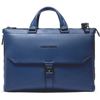  Сумка деловая Piquadro Than CA4021S135/BLU унисекс, кожа, синий 