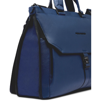  Сумка деловая Piquadro Than CA4021S135/BLU унисекс, кожа, синий 