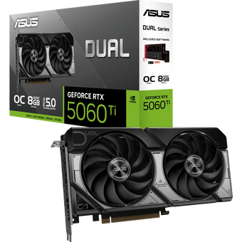  Видеокарта ASUS RTX 5060 Ti 8Gb (Dual-RTX5060TI-O8G) (90YV0MP2-M0NA00) 